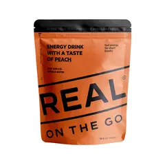 Energdrikk Real On-the-Go Energy Drink Peach 30g