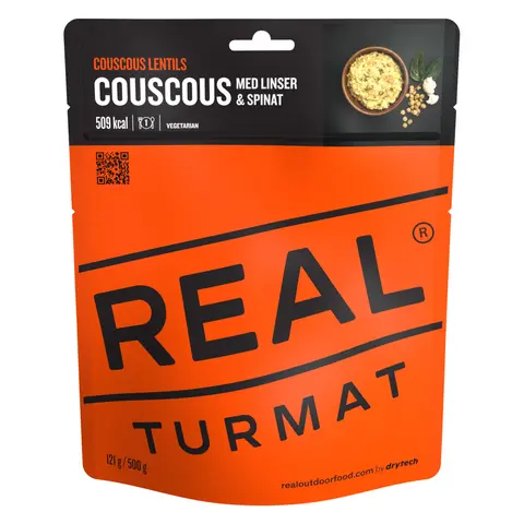 Couscous med linser og spinat Real Turmat Coscous Lentils