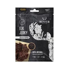 Elg Jerky med sort pepper Renjer Elk Jerky Black Pepper 25g