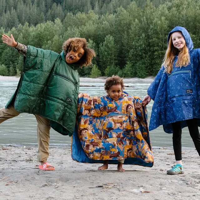 Poncho til barn 6–10 år Thermarest Honcho Poncho Kids AnimalPrin 