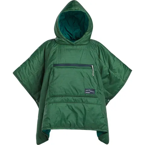 Poncho til barn 6–10 &#229;r Thermarest Honcho Poncho Kids GreenPrint